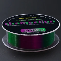 200m Green Color Changing Fishing Line Fluorocarbon Coat Monofilament Nylon Sea/Fresh Water Carp Wire Leader  Fishing Line