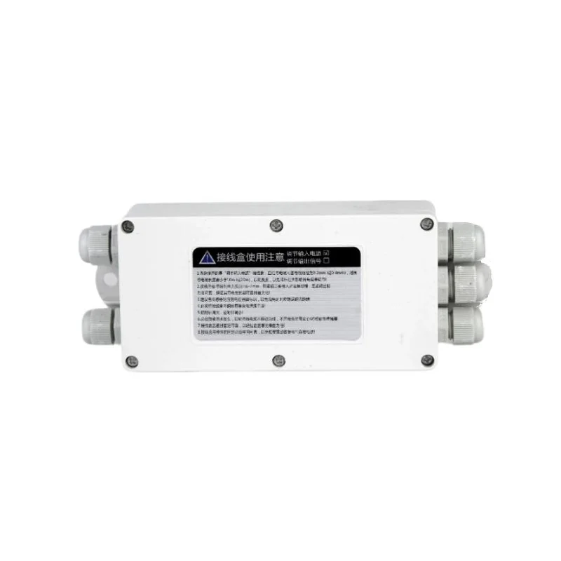 The junction box is made of stainless steel plastic and is specifically designed for measuring force and weight sensors