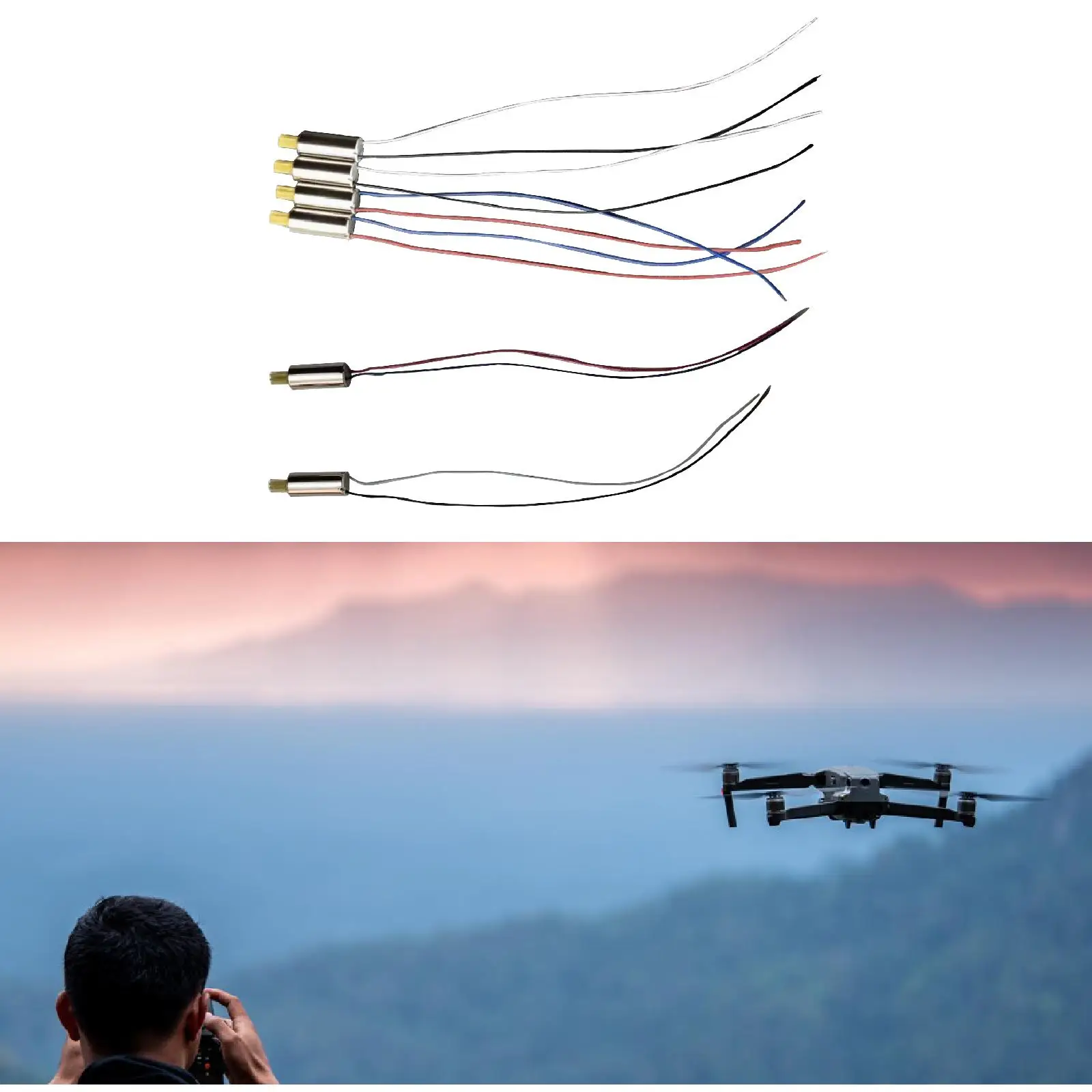 Piezas de reparación de Motor de Dron RC, motores modificados DIY, repuesto de Motor positivo y negativo para accesorios de avión S89 E99 E88