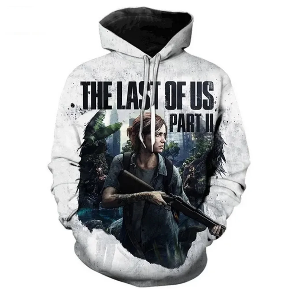 The Last of Us Game 3D Printed Hoodies Men's and Women's Casual Fashion Oversized Sweatshirts Hoodies Men's Spring and Autumn Pu