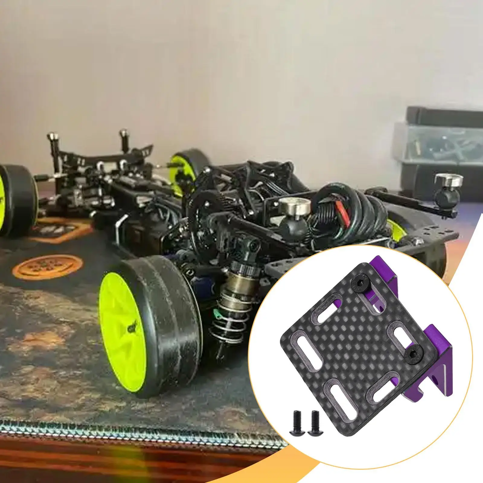 

Карбоновая монтажная пластина для ESC для радиоуправляемых машин, простая в установке, для крепления электроники, запчасть для грузовиков