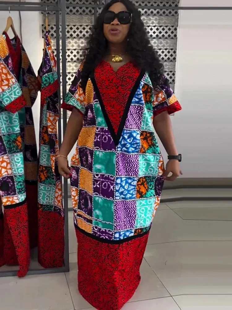 African Dresses for Women Traditional Africa Clothing Dashiki Ankara Outfits Gown Abayas Robe Muslim Kaftan Maxi Long Dress 2024