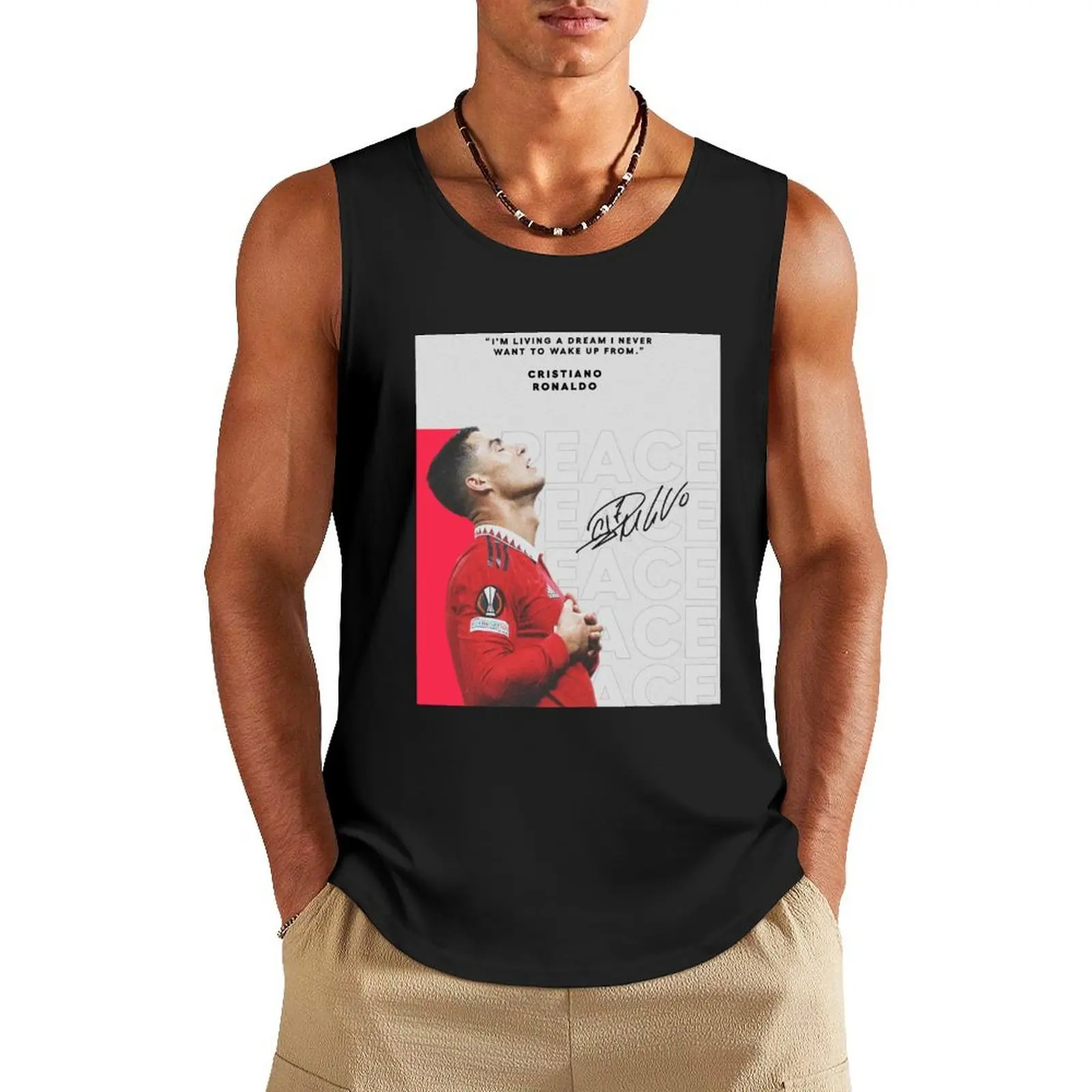 

PEACE OF MIND Tank Top Japanese t-shirt sexy clothes men men gym