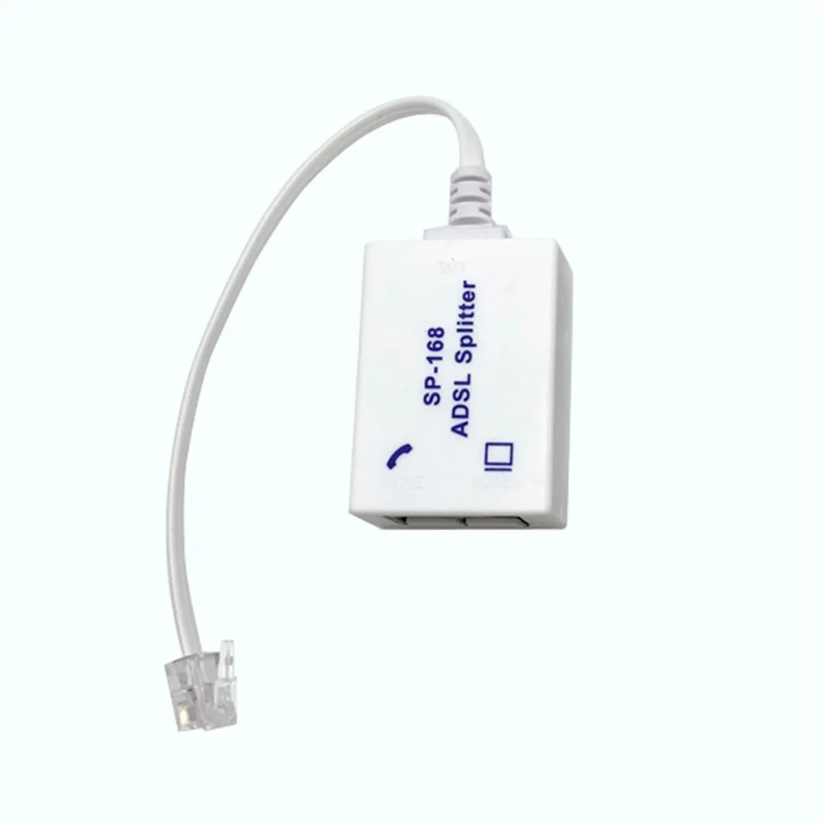 SMIEA 2 قطعة DSL مقسم مرشح ADSL الخائن لخط الهاتف ذكر إلى 2 أنثى RJ11 6P4C/6P2C محول مودم الهاتف محول