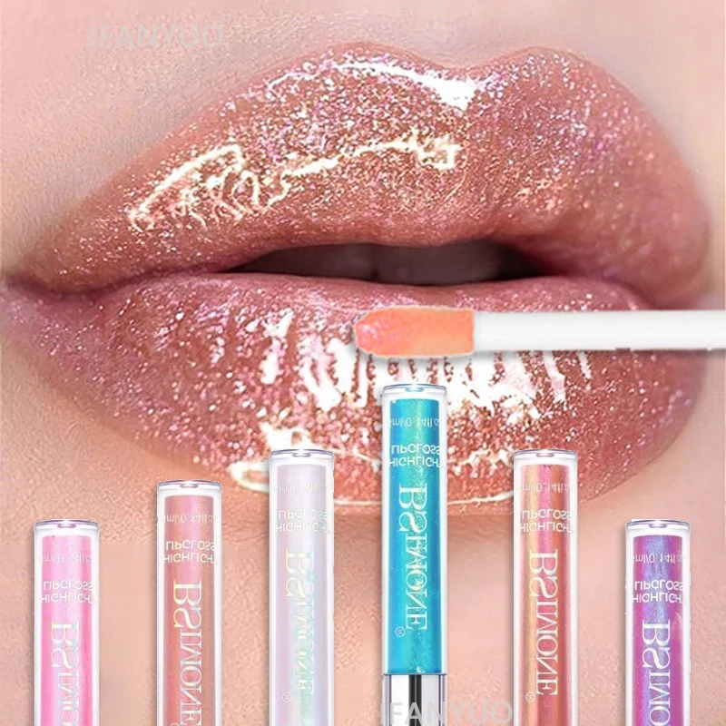6 Colors Diamond Glitter Lip Gloss Makeup Metallic Shimmer Moist Liquid Lipstick Pearl Lip Glaze Jelly Tint Sexy Shiny Cosmetics