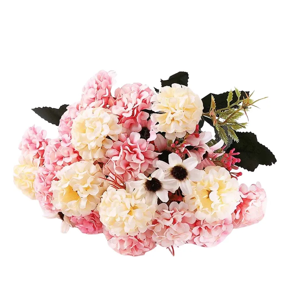 Simulated Flower Bouquet for Ping Pong Ball Flowers Artificial Plants for Home Decoration and Table Centerpieces