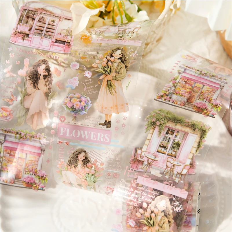 

Yoofun 5x200 см лента с персонажами домашних животных, наклейка с медленной жизнью для девочек, коллаж, журнал нежелательной еды, материал «сделай сам», скрапбукинг, открытка, украшение для дневника