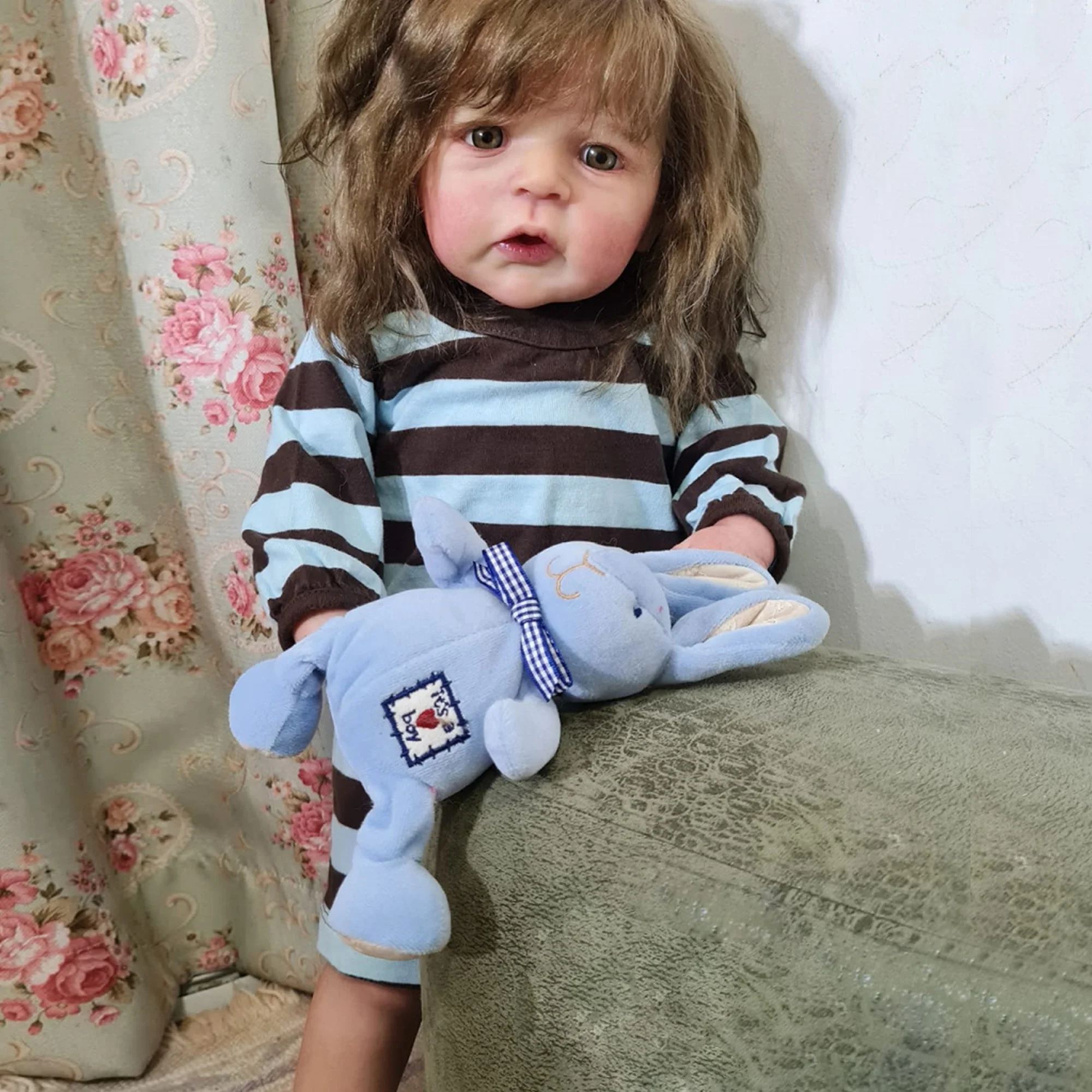 Sandie Bebé Reborn Dolls 3D Painted 66CM Standing Toddler Reborn Doll Toys For Children Muñecas Para Niñas