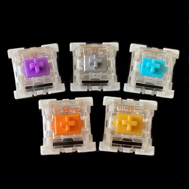 Outemu Switch RGB LED SMD Hot Swap 3 Pin Clicky Linear Tactile Swithes Golden Purple Green Orange Silver For Mechanical Keyboard