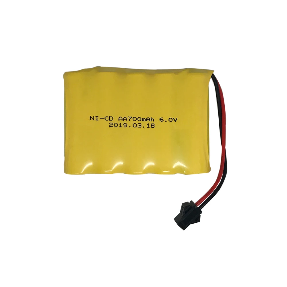 6V 700mah ni-cd 6v AA batterij nicd batterijen pack ni cd voor RC boot model auto speelgoed tank vrachtwagens Gratis verzending