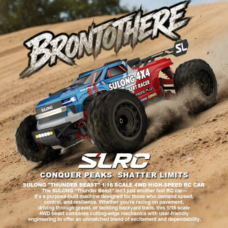 

SLRC 1:16 4-Wheel Drive Full-Scale Remote Control High-Speed Car Cross-Country Climbing Car Remote Control Model Car Boys Gift
