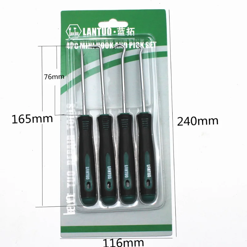4 pz/set 135mm auto Pick and Hook paraolio ORing sigillo cacciaviti Set auto veicolo olio artigianato utensili a mano CSV