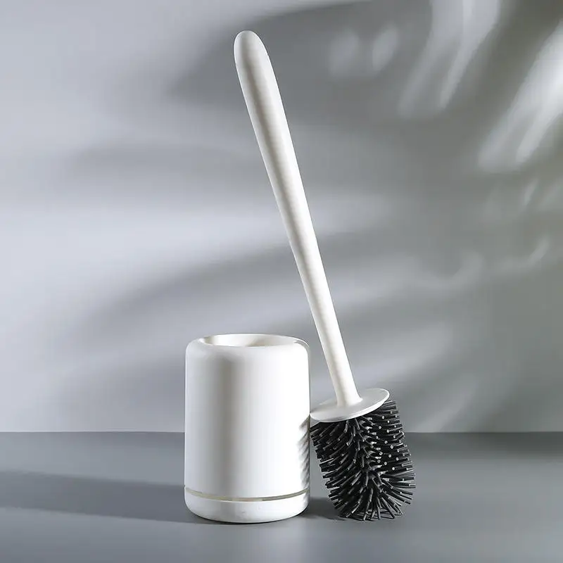 Punch-free Household Toilet Brush Set With Long Handle Toilet Brush With Base Cleaning Brush Bathroom Accessories