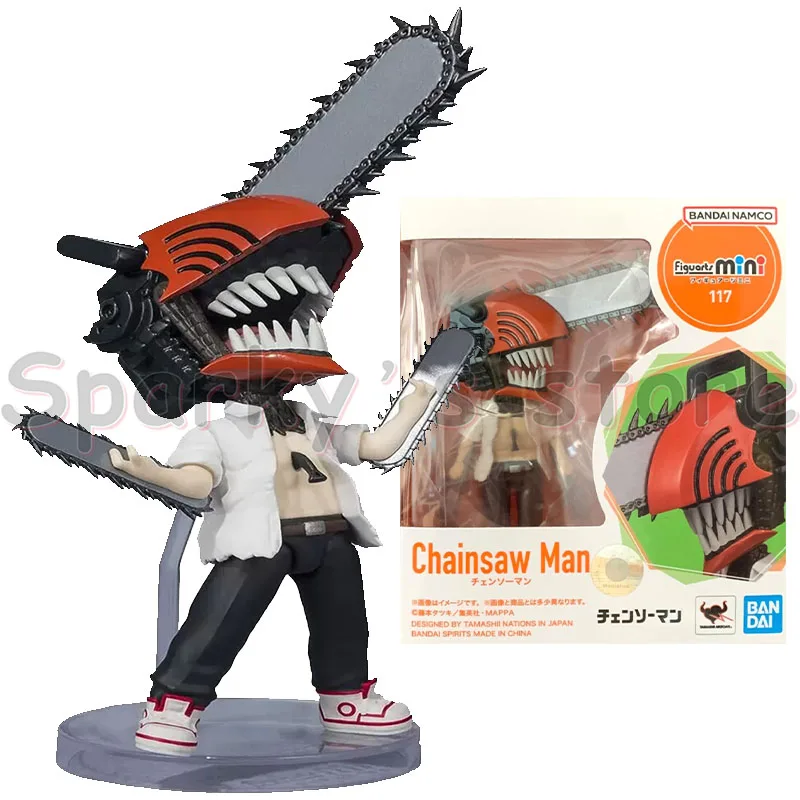 Bandai Original Figuarts mini CHAINSAW MAN Anime Figure Himeno Aki MAKIMA Kobeni Action Figure Toys For Boys Girls Kids Gifts