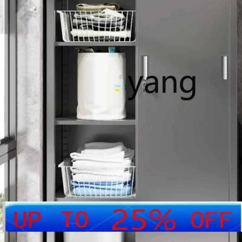 

LMM stainless steel outdoor balcony storage shoe cabinet sundries storage cabinet household large capacity