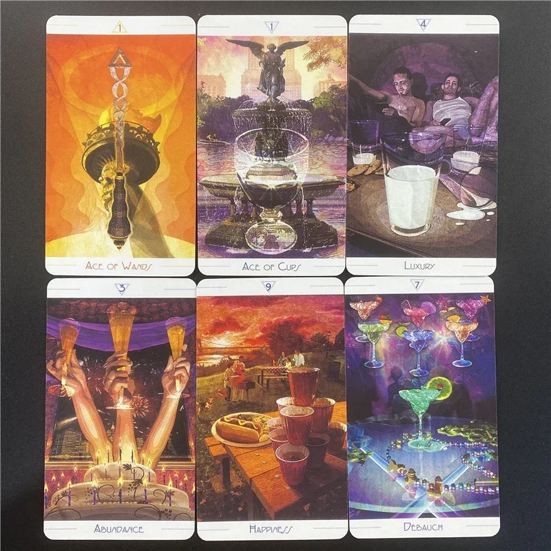 Miejski talia kart tarota PRISMA VISIONS TAROTCard Game 78 kart z przewodnikiem Wróżenie Inspirowany angielskim dobrym bajkowym aniołem