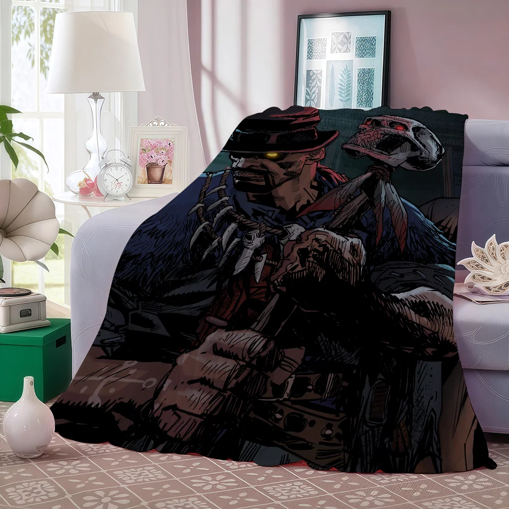 بطانية Game Blood West ناعمة وصديقة للبشرة لسرير الأريكة ومفرش السرير لجميع المواسم