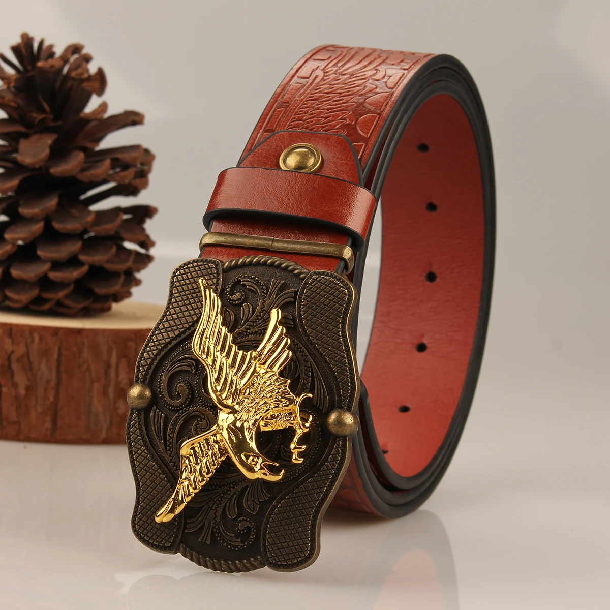 Vintage encontra-se a moda! Cinto PU com fivela de liga, adequado para homens e mulheres, para criar um estilo ocidental personalizado