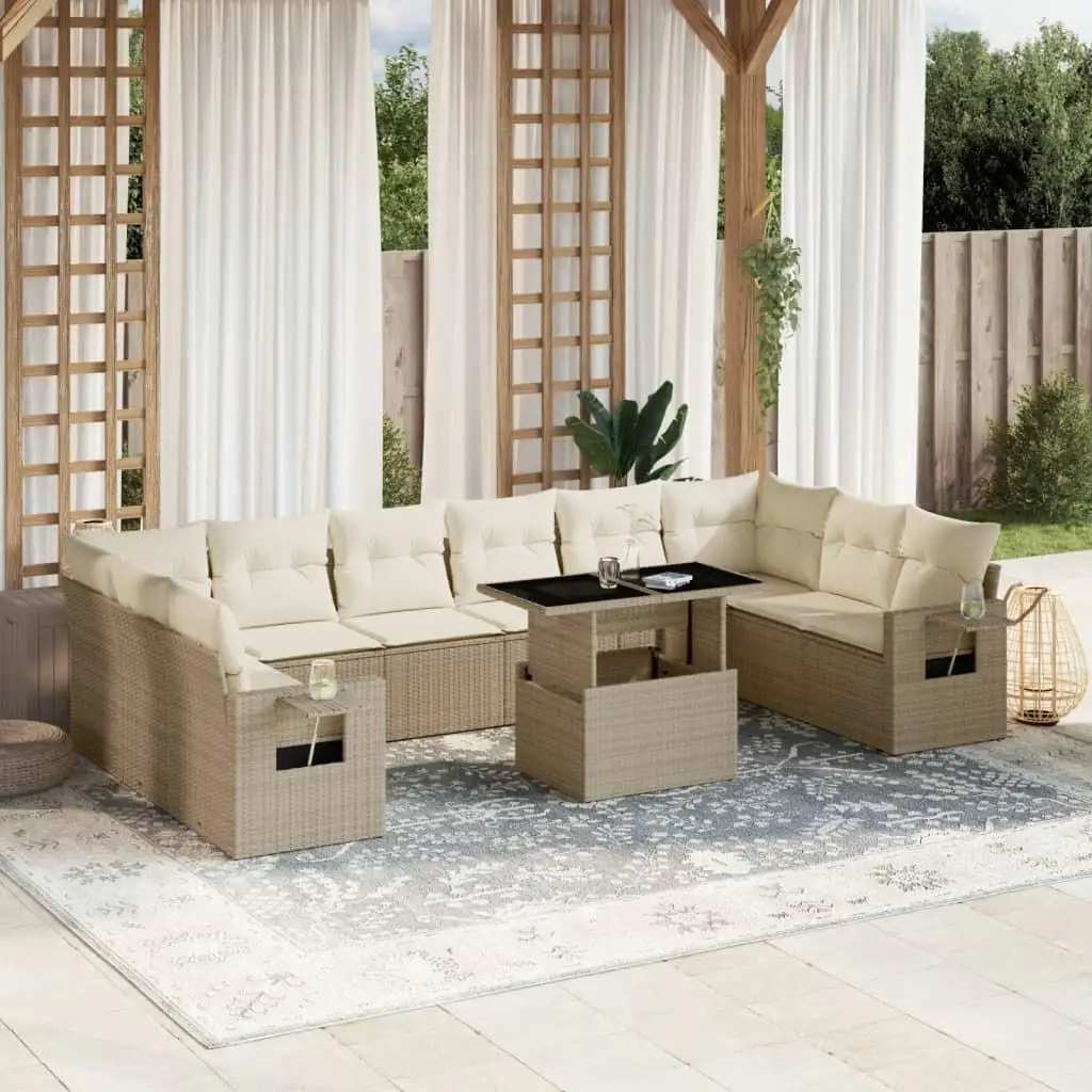 

Cozy Beige Garden Sofa Set for Outdoor Patio Furniture Stylish Weather Resistant Seating Solution