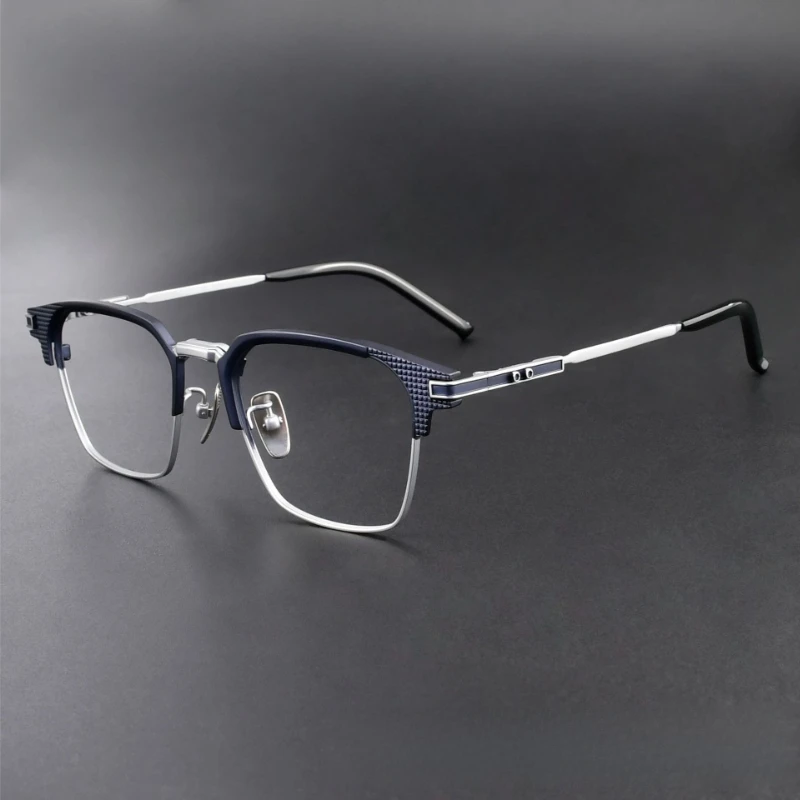 SZTZX Business Comfortable Everyday Wear Men Prescription Glasses Blue Light Blocking Pure Titanium Progressive Reading Eyewear