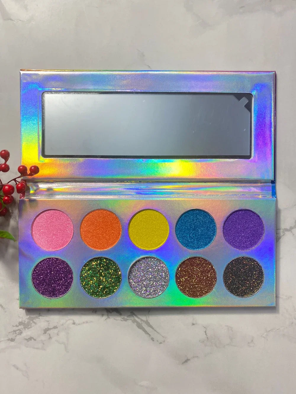 

10-colors Private Label Eyeshadow Palette Custom Bulk Colorful Shimmering Glitter Waterproof Pigment Long-lasting Makeup Beauty