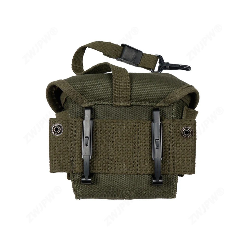 1PC US Style Retro M16A1 Short Bag M1956 Universal Equipment Vintage Replica Waist Bag Canvas Magazine Pouch view 4
