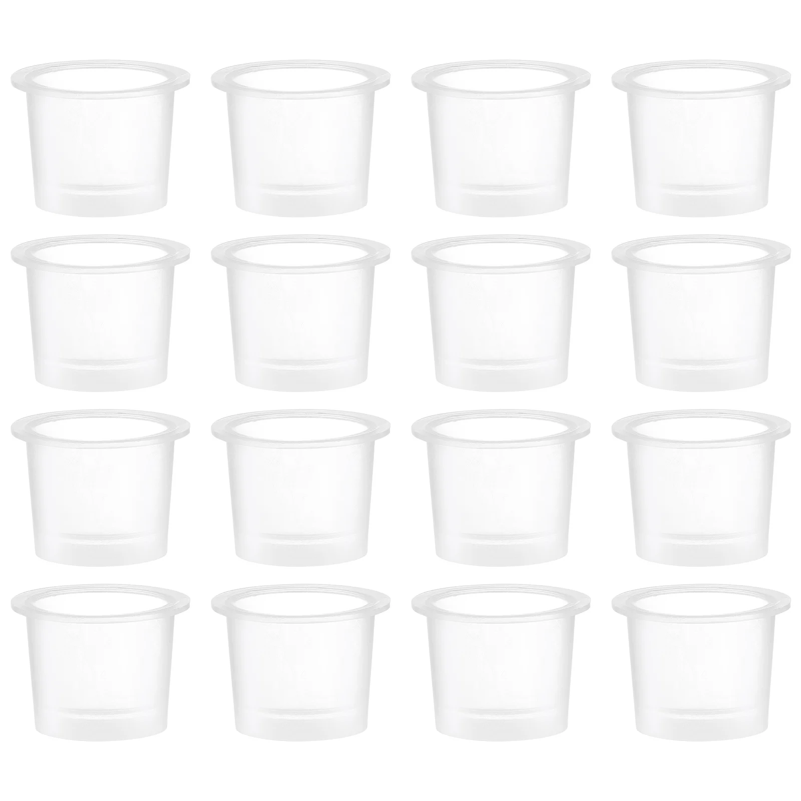 

100Pcs Tattoo Ink Cups Set High Quality Transparent Pigment Holders Non Leak Design for Smooth Tattooing Process Salon Home Use