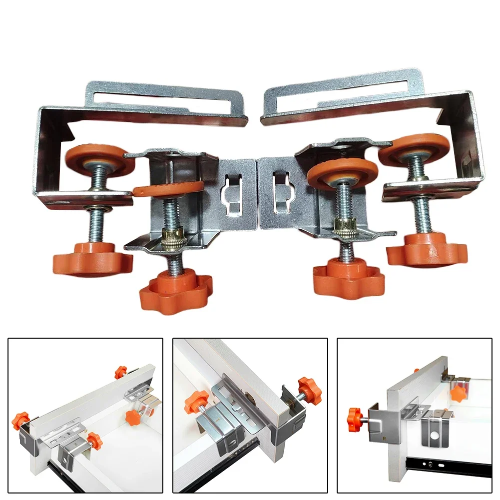 

Cabinet Door Mounting Jig Cabinets Frame Clamp Household Door Stainless Steel Mounting Support Woodworking Tool