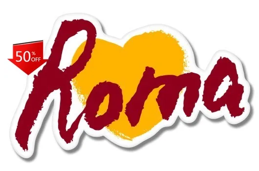 

Roma Heart Phone Trendy Truck Car Window Bumper Sticker Cute Aesthetic Vintage Funny