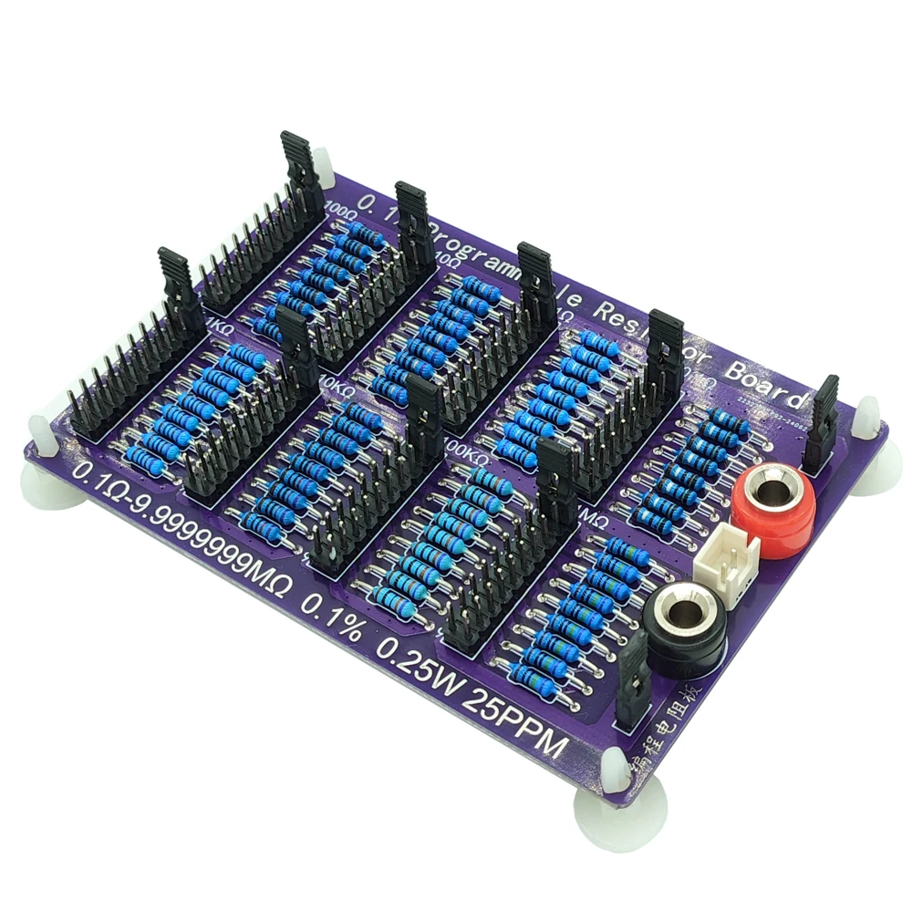 Imagem -03 - Tolerância de Resistência 01 Placa de Resistor Programável de Alta Precisão 4w 01 Tampas de Ligação de Segmentos 01-9. 9999999 mo Novo