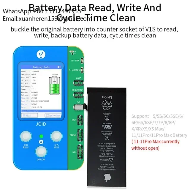 JCID V1s Light Sensor Repair Tool Programmer Jc V1se Programmer Lcd True Tone Battery Fingerprint Repair for Iphone Programmer