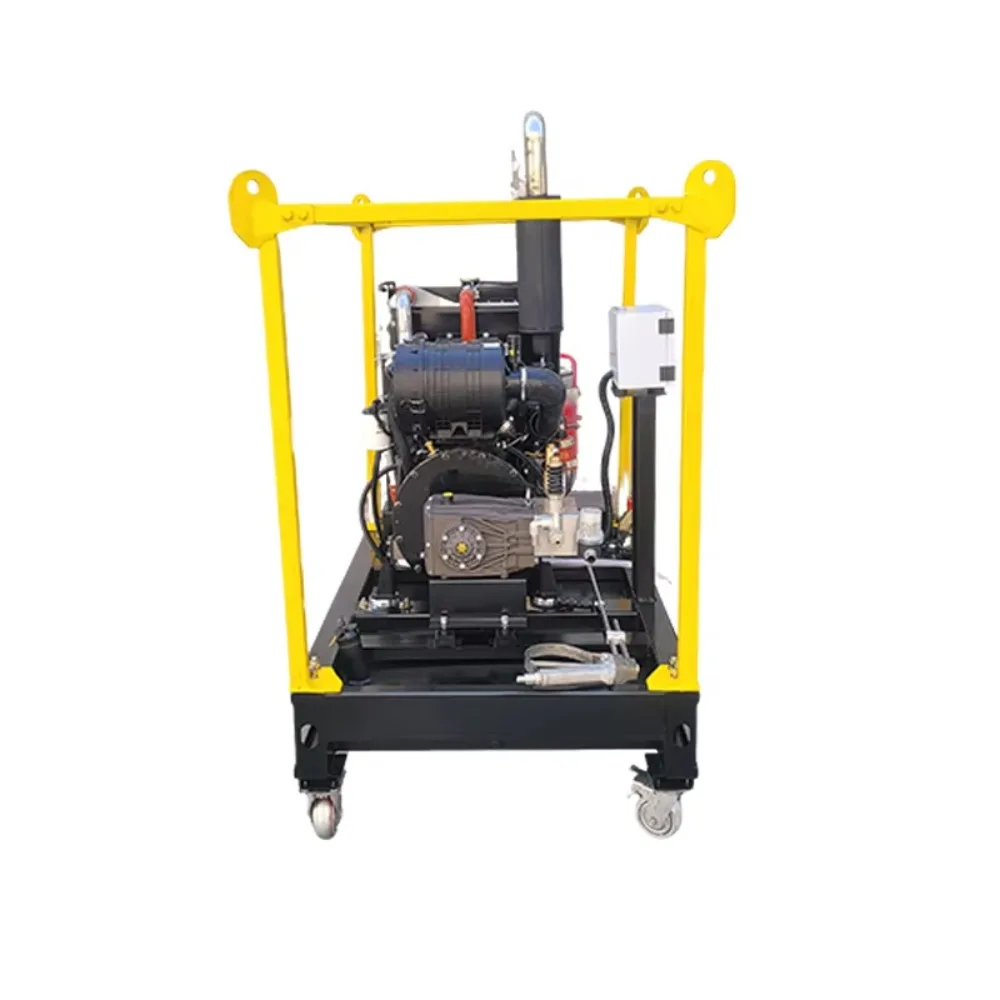 Pulitore ad altissima pressione diesel industriale da 55 HP |   500 Bar (7250 PSI) |   Idro getto per acqua Blaster da 38 LPM