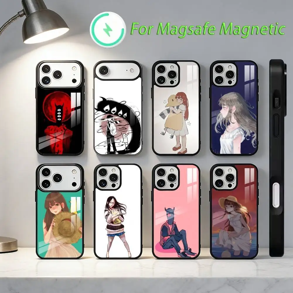 

Goodnight P-Punpun M-Manga Phone Case For iPhone 17,16,15,14,13,12,11,Plus,Pro,Max Magnetic Wireless Charging