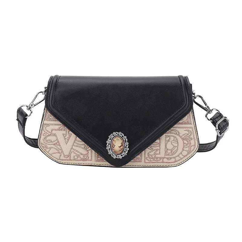 Haftowana torba Crossbody w stylu Vintage z unikalnym designem nowe modna torba na ramię torby Crossbody dla kobiet