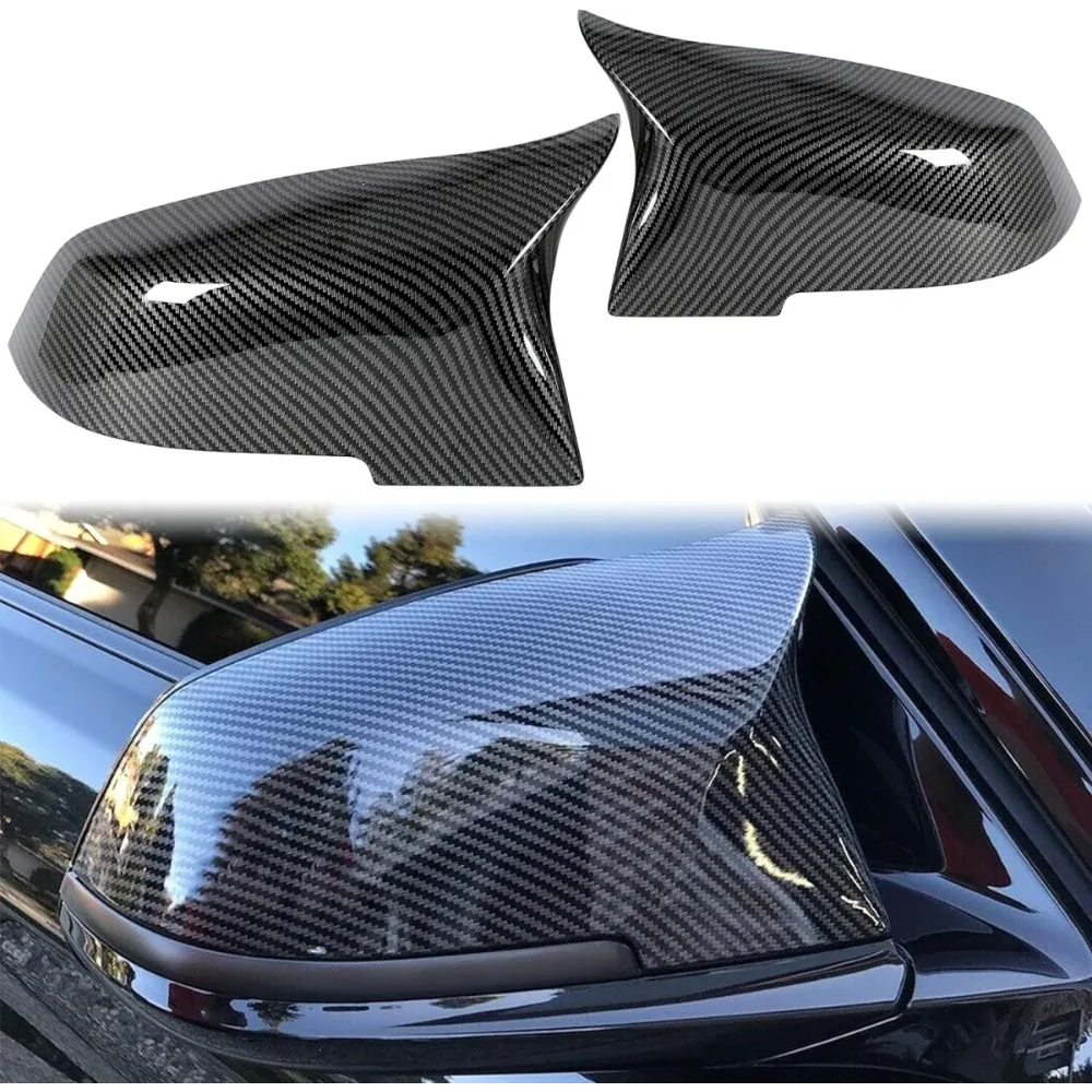 

2 шт. крышки боковых зеркал заднего вида для BMW 1 2 3 4 серии F20 F30 F31 F32 F34 F36 E84 2014-2018 ABS из углеродного волокна