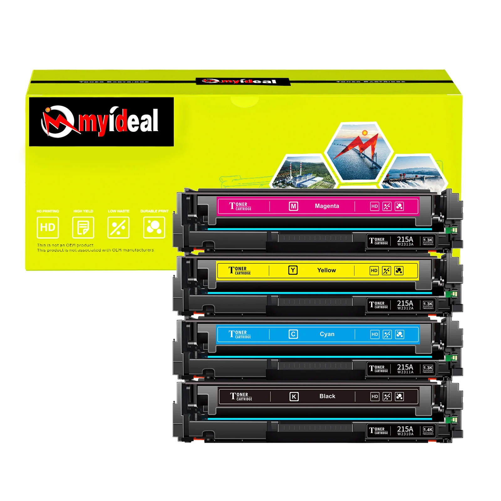 

Тонер-картридж 215A W2310A W2410A, совместимый с HP LaserJet Pro M155a M155nw M182nw M183fw M183, с чипом для принтера