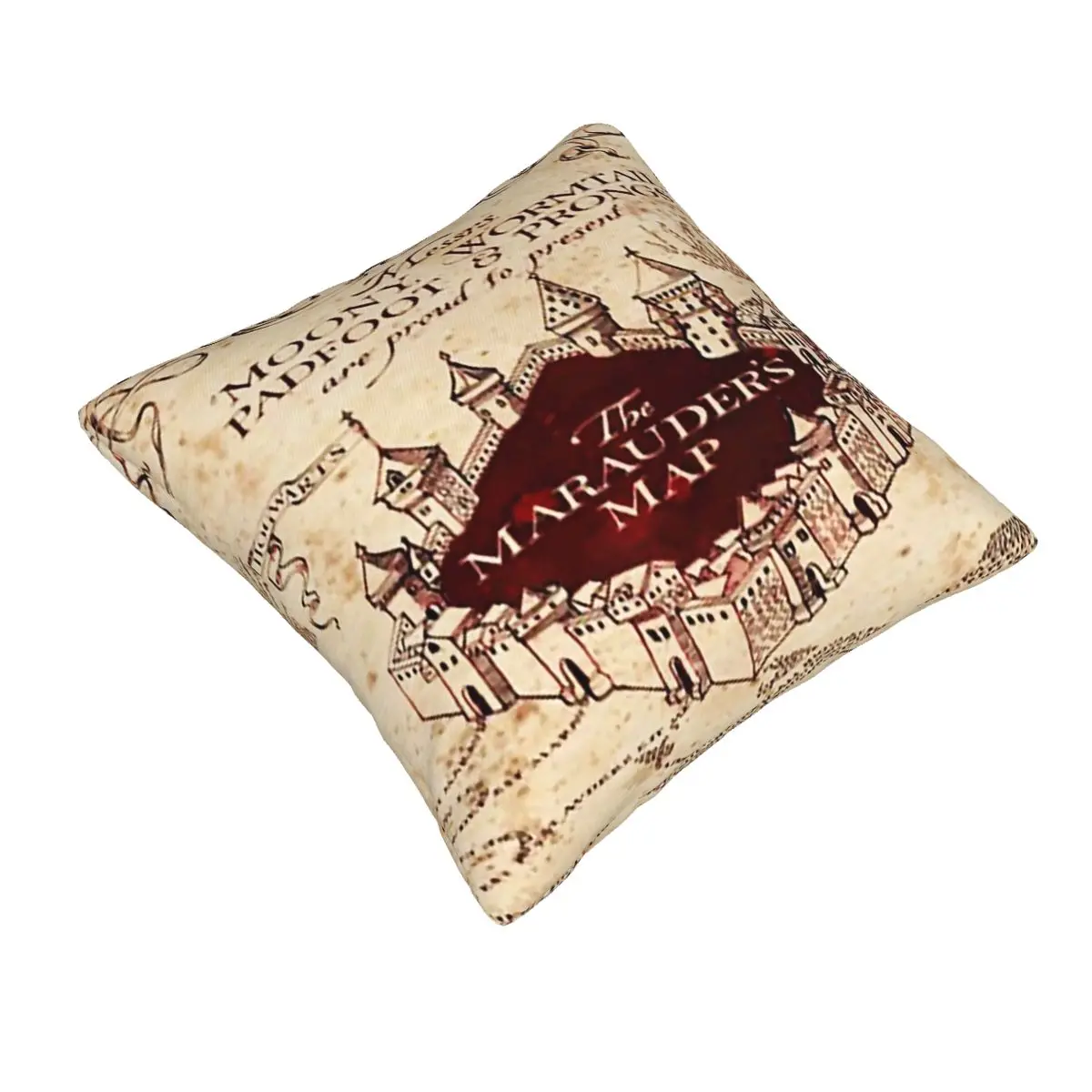 Marauders Magic Map Square Pillowcase Pillow Cover Cushion Decor Comfort Throw Pillow for Home Living Room