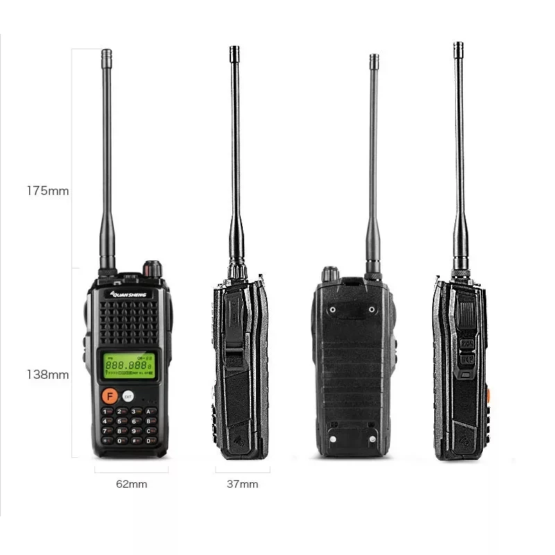 Quansheng-Walkie Talkie TG-K10AT de largo alcance, radio bidireccional de 10W, UHF, 400-470MHz, K10AT