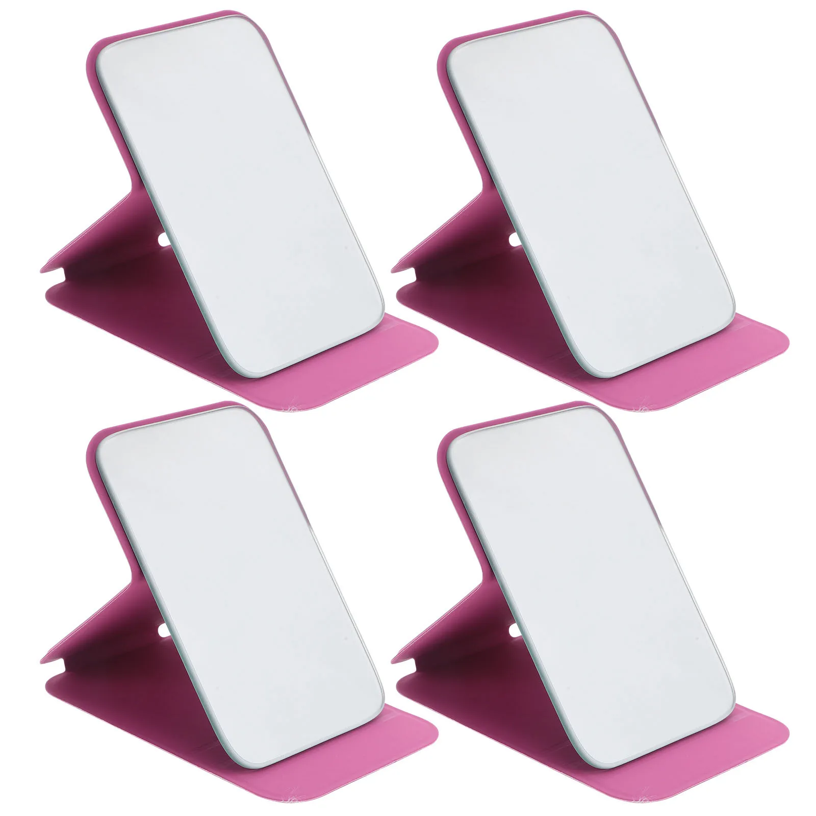 

4 Pcs Hairdressing Mirror Beauty Folding Standing Travel Compact Vanity