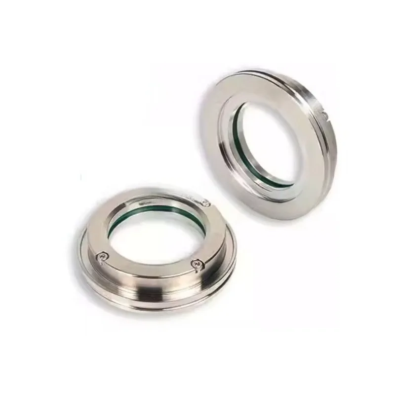 

KF16 CF16 ISO-KF Sight Glass 304SS Borosilicate Viewport 150°C Bake 1×10⁻⁹ Torr