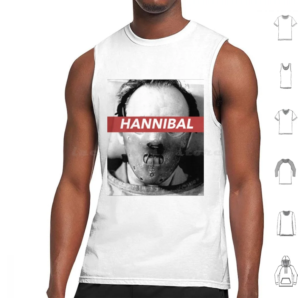 Lecter Tank Tops Vest Sleeveless Film Serial Killer Horror Terror Blood Silence Of The Lambs Movies Killer Lecter