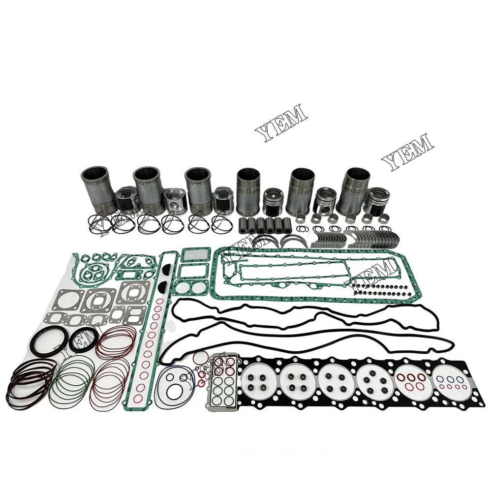 D6CA Cylinder Liner Kit With Gasket Set Bearing For Hyundai Engine.