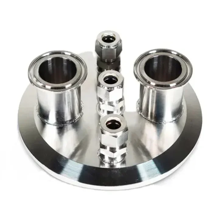 Sanitary SS304 Tri Clamp End Cap Lids with Quick Connect Sw Fittings for Pipe for Efficiency and Durability