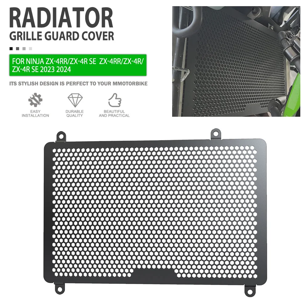 

Radiator Guard For Kawasaki Ninja ZX-4RR/ZX-4R SE ZX-4RR/ZX-4R/ZX-4R SE 2023 2024 Motorcycle Radiator Grille Cover Protector