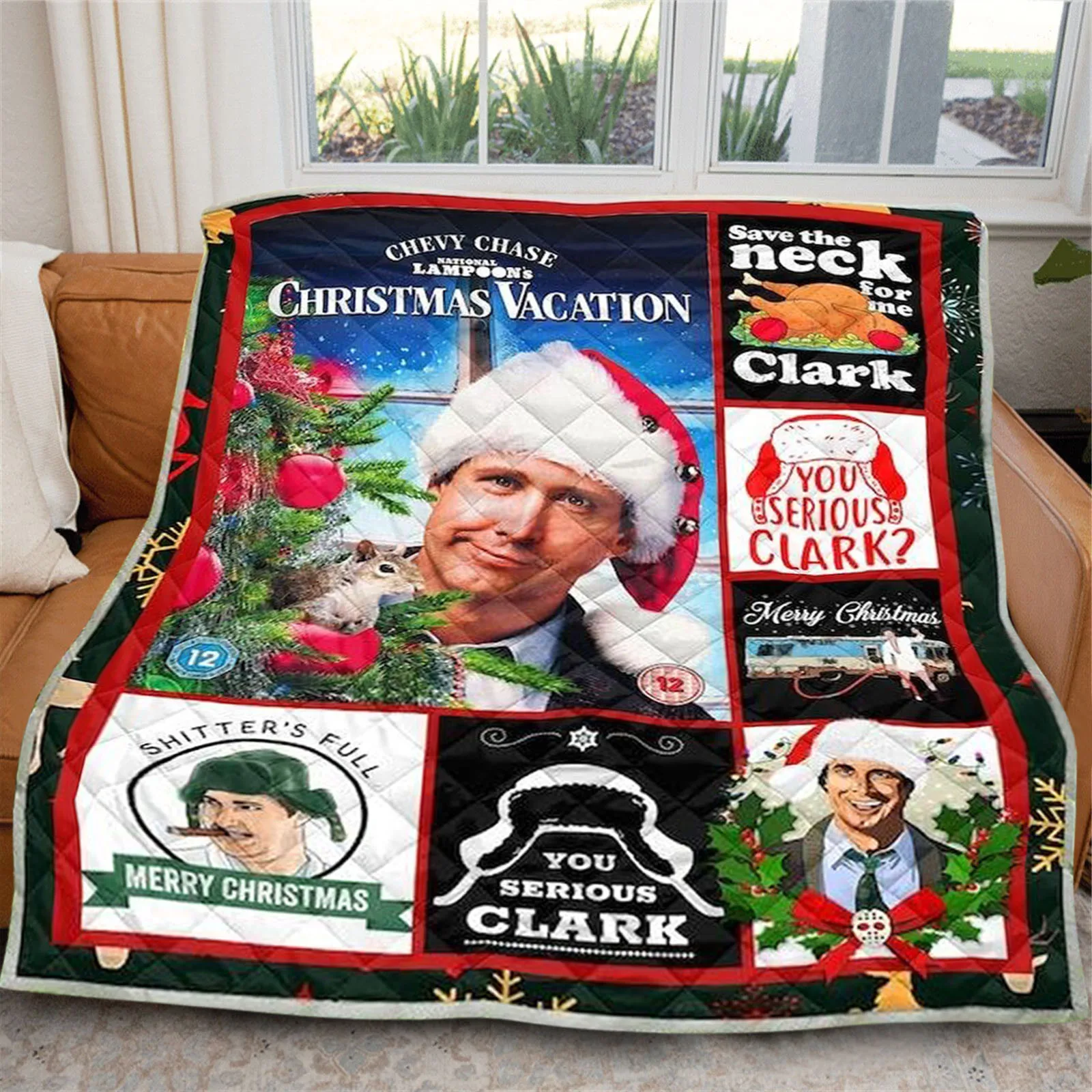 Nationals Lampoons Xmas Vacation Blanket Classic Christmas Carnival Decoration