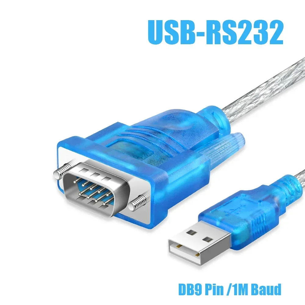 

Кабель последовательного порта USB-RS232 DB9 Pin с магнитным кольцом-адаптером защиты USB RS232 Кабель-переходник промышленного класса