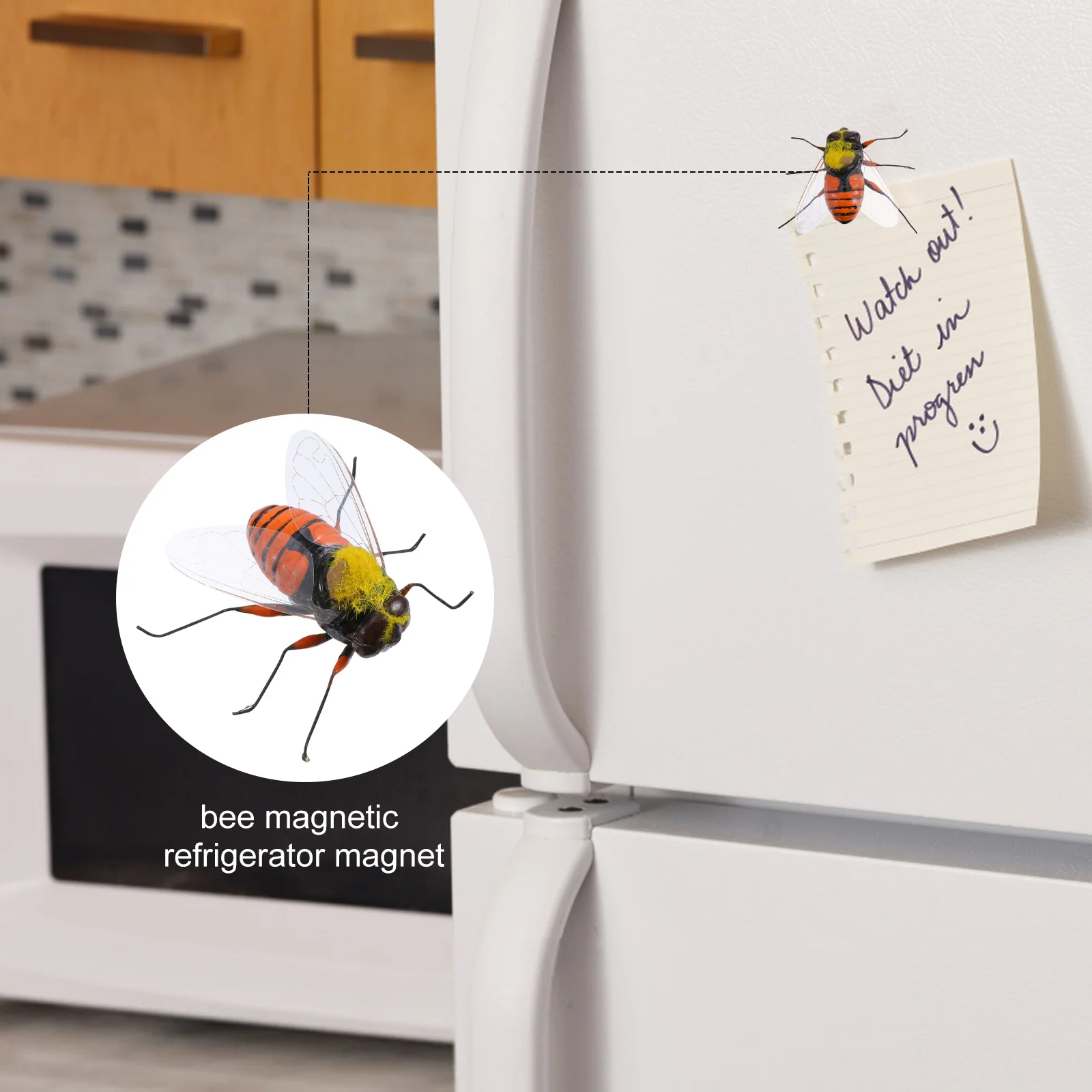 

10Pcs Bee Fridge Magnets Creative Animal Design Magnetic Stickers Magnetic Refrigerator Sticker for Home Office Whiteboard