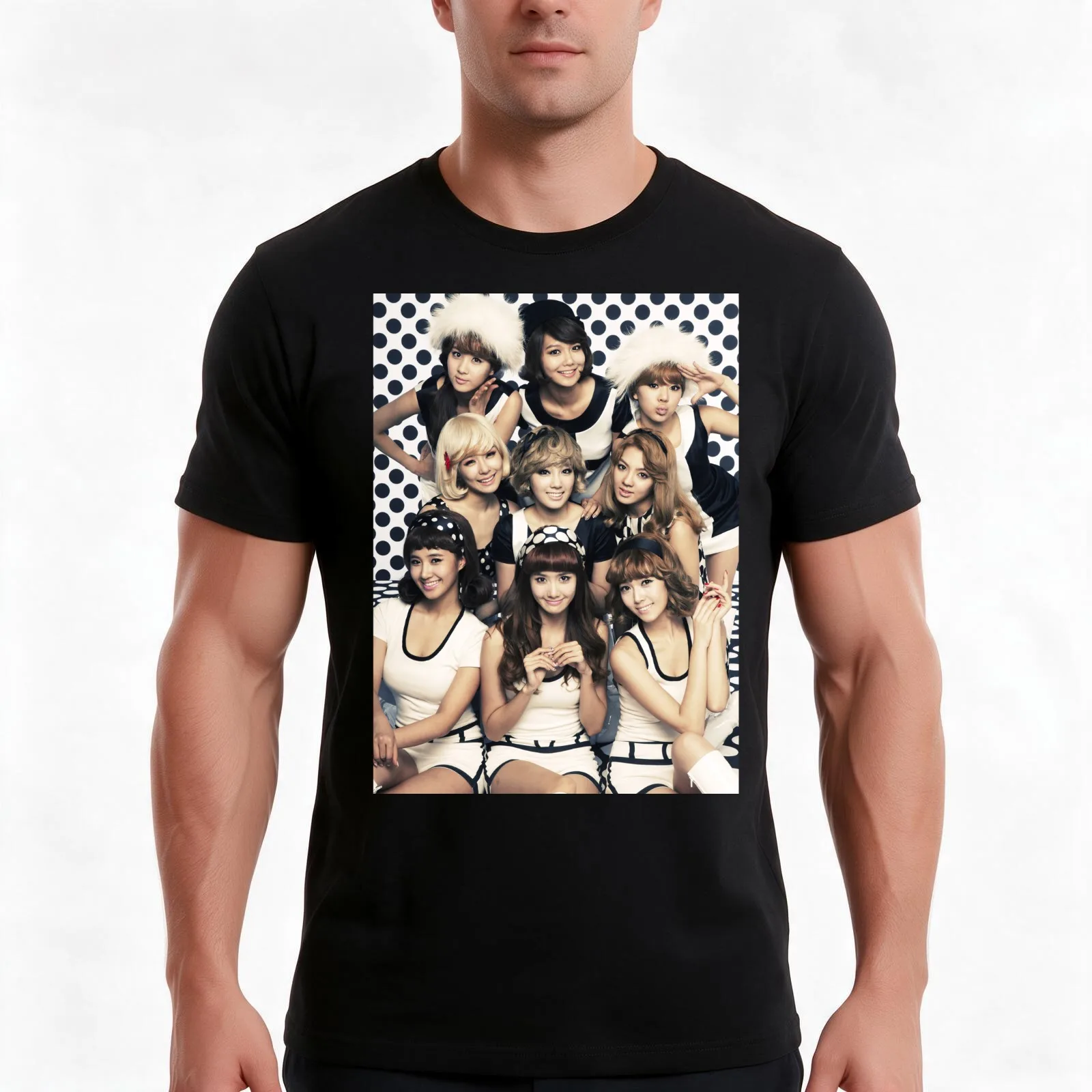 GIRLS GENERATION HOOT T-Shirt, Summer Casual Cotton Tee, Oversized Streetwear Tops, Vintage Graphic Print, Unisex Men Women