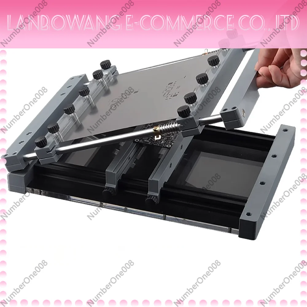 SMT Solder Paste Screen Printing Machine-Manual Desktop PCB Stencil Printer for Precision PCB Prototyping 250x250mm