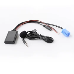 Biurlink For Volkswagen Blaupunkt Radio 2000-2010 Car Device Bluetooth Aux Audio Adapter Microphone MIC ISO 8Pin Connector